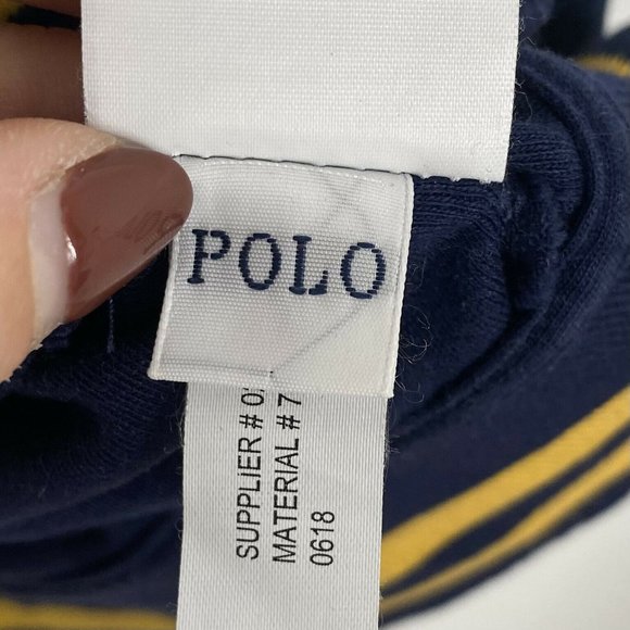 Polo Ralph Lauren Mens Blue P Wing Crest Letterman Varsity Track Jacket Size S - Picture 5 of 10